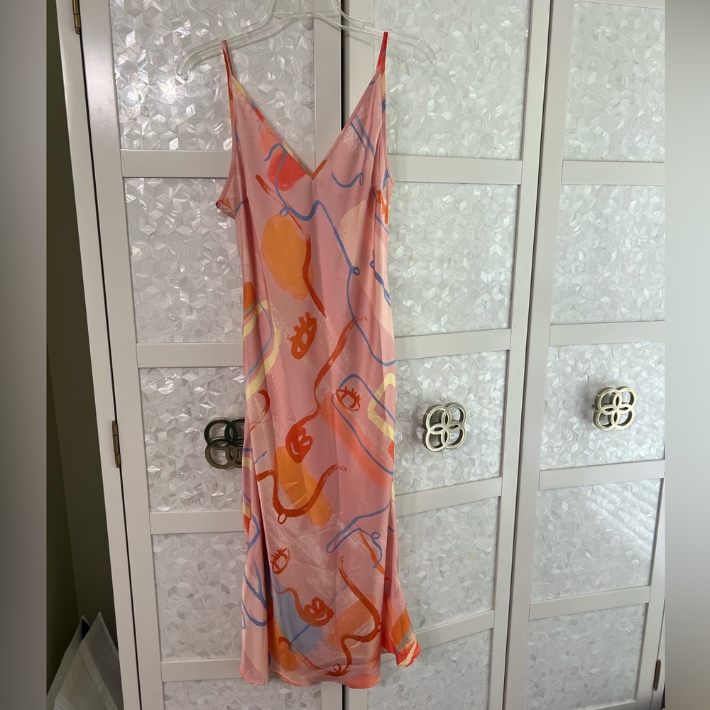 Abstract midi dress